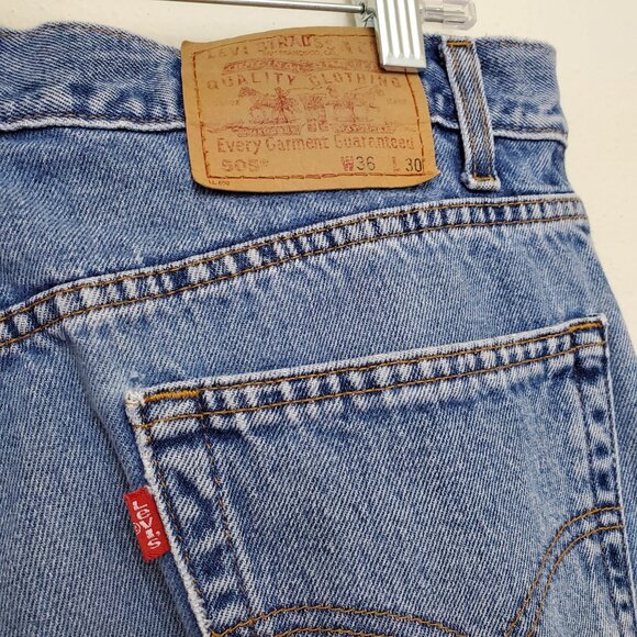 Levi's 505 Regular Fit Straight Leg Y2K medium wash jeans - Picture 7 of 10